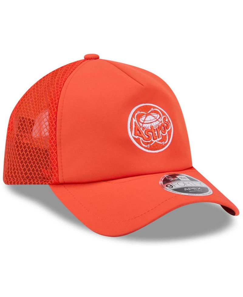 Men's Orange Houston Astros 2026 Batting Practice Alternate Apex 9FORTY Adjustable Hat