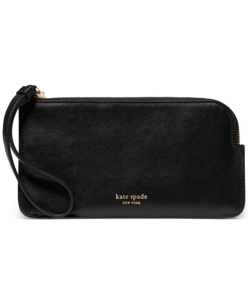Zippy Smooth Leather Wristlet