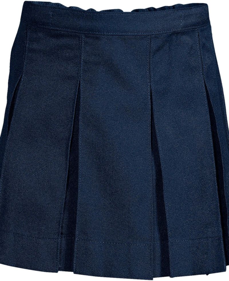 Big Girls Top of Knee Box Pleat Skirt