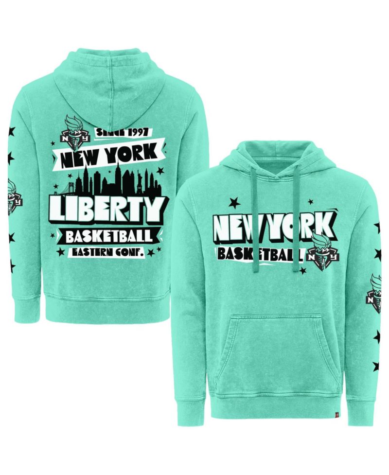 Men's and Women's Mint New York Liberty Mineral Wash Hoodie