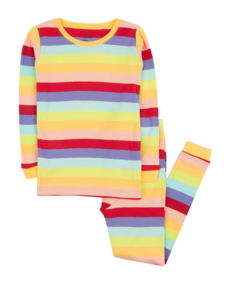 Toddler Boys' and Girls' 2T-5T Family-Matching Striped Long-Sleeve Top and Pants, 2-Piece Set