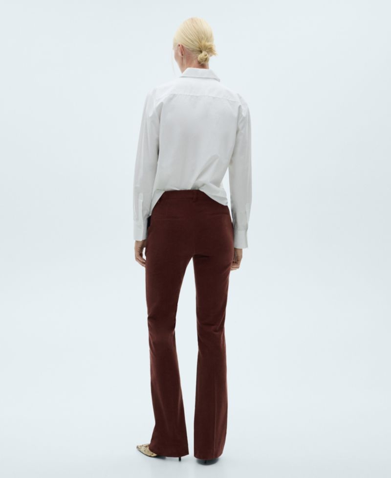 Women's Straight Velvet Pants
