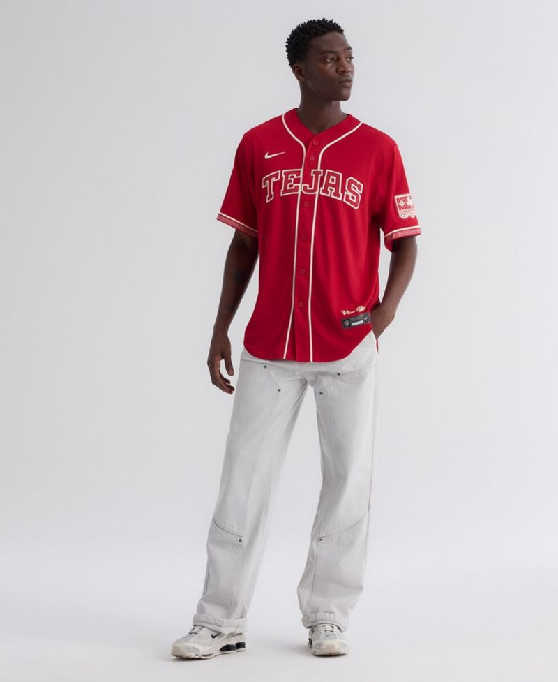 Men's Red Texas Rangers 2026 City Connect Stadium Jersey
