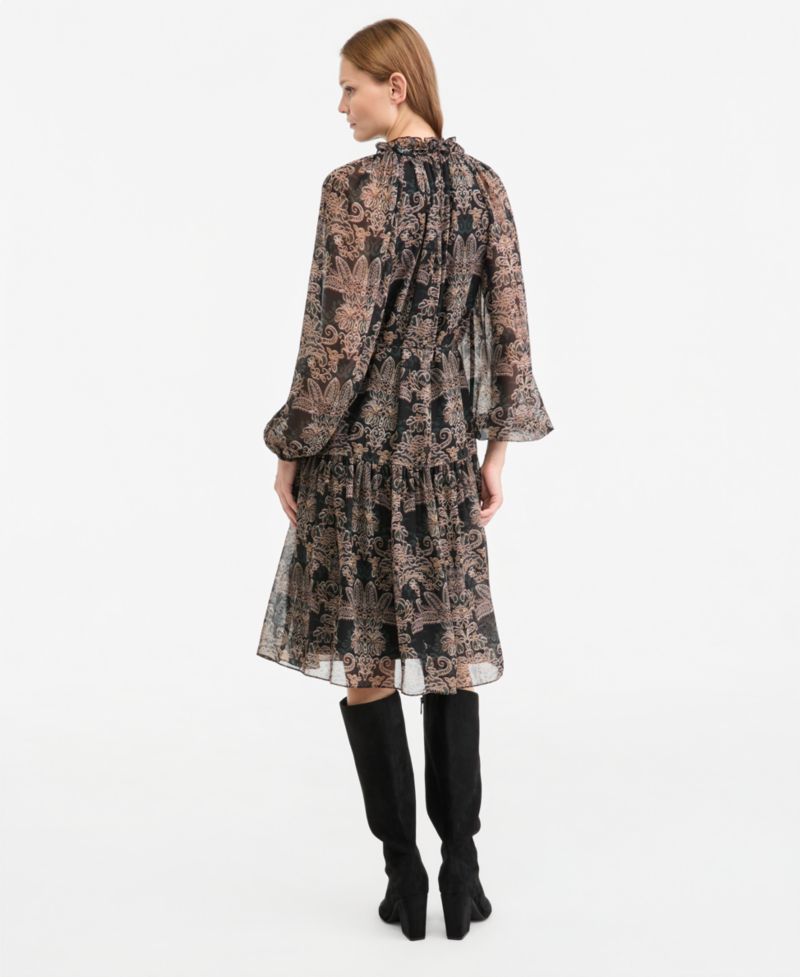 Women's Alli Long-Sleeve Tiered Ruffle Dress, Macy's Exclusive