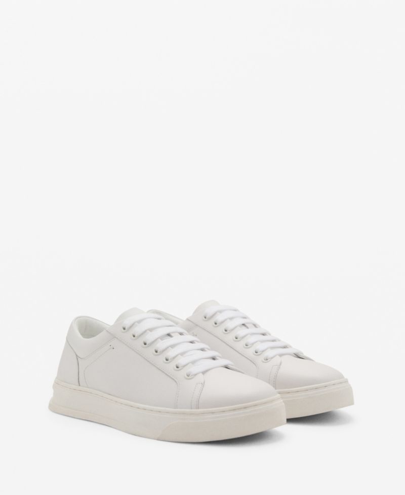 Men's Leather Panel Sneakers