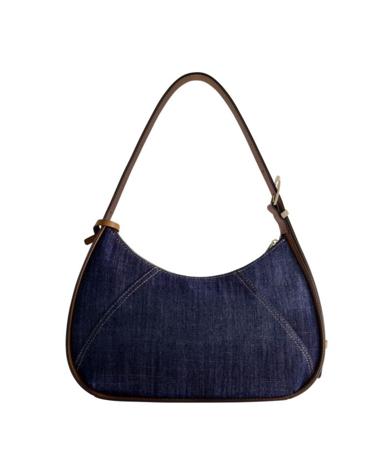 Metal Horseshoe Denim Hobo