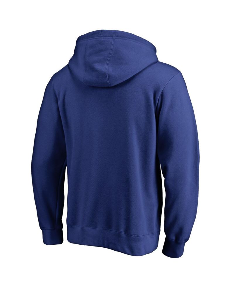 Men's Royal Chicago Cubs Static Logo Pullover Hoodie