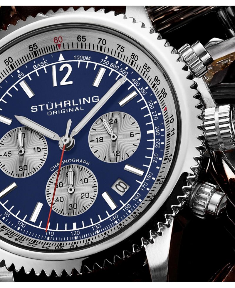 Turbine 4015 Men s Chronograph Watch - 44mm Quartz Movement, Tachymeter Bezel, Aviation-Inspired Design