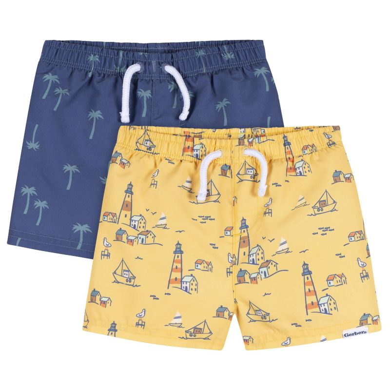 Toddler Boys 2-Pack Swim Trunks