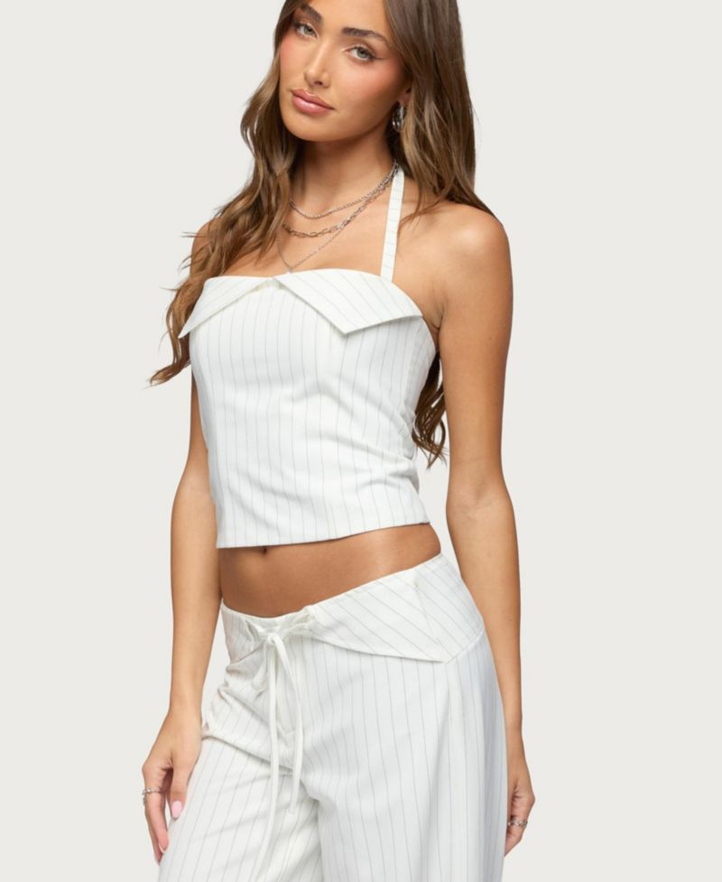 Women's Parker Pinstripe Halter Top