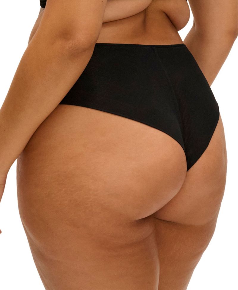 Plus Size Matilda High-Waisted Embroidered Mesh Panty
