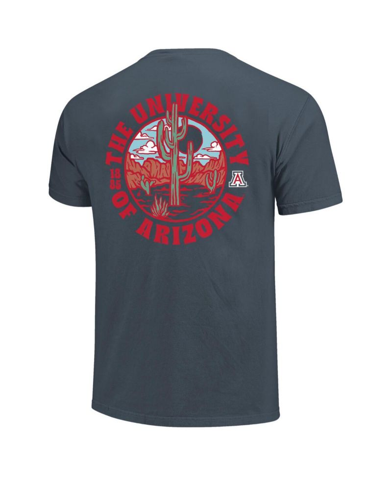 Men's Navy Arizona Wildcats Comfort Colors Thick Lined Landscape T-Shirt