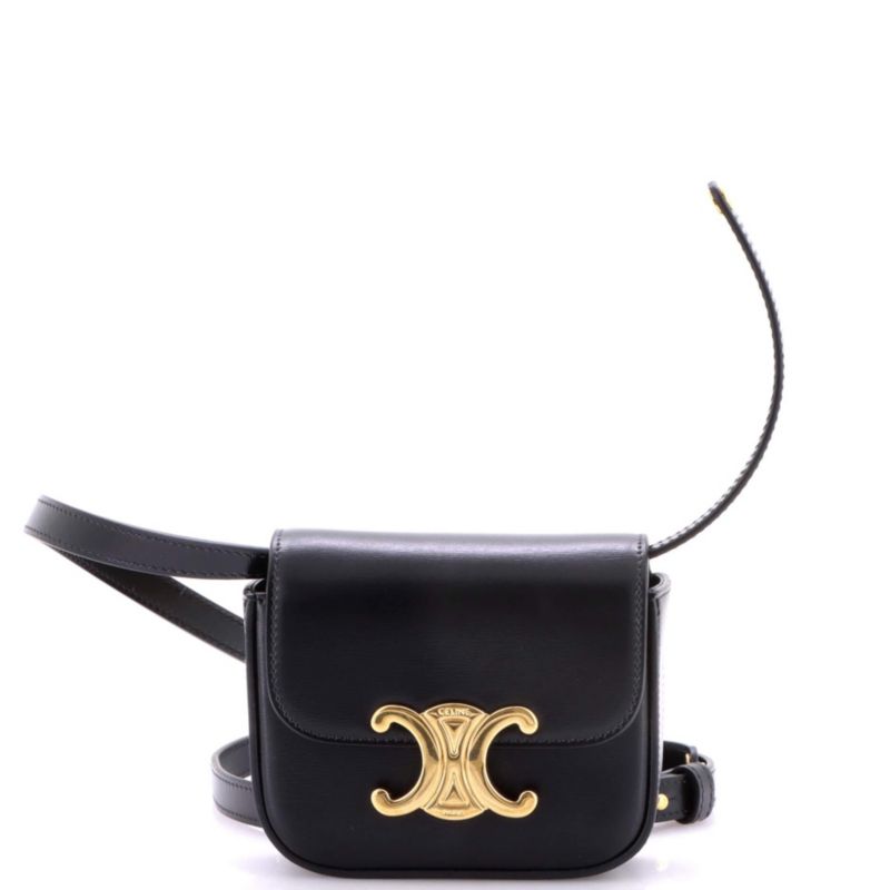 Mini Claude Shoulder Bag Triomphe Coated Canvas