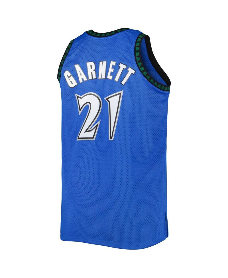 Men's Kevin Garnett Blue Minnesota Timberwolves Big and Tall Hardwood Classics 2003-04 Swingman Jersey