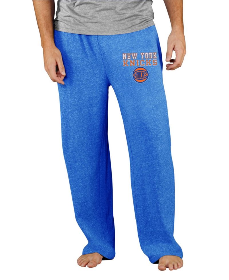 Men's Blue New York Knicks Mainstream Tri-Blend Terry Pants