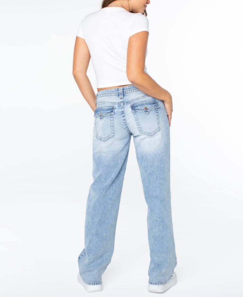 Juniors' Low-Rise Inner-Beauty Straight-Leg Jeans