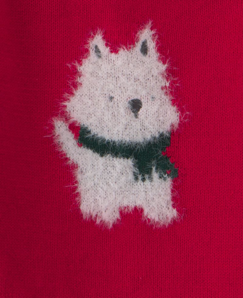 Baby Girls' Dog Crewneck Sweater and Pants, 2-Piece Set