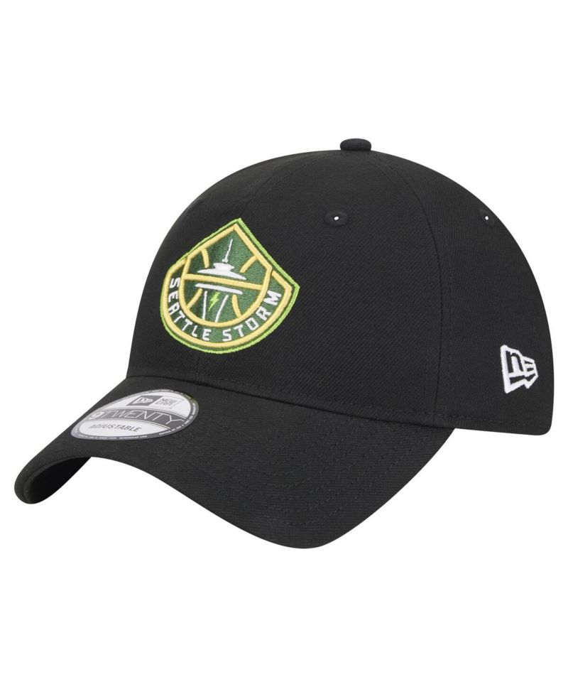 Men's and Women's Black Seattle Storm Core Logo 9TWENTY Adjustable Hat