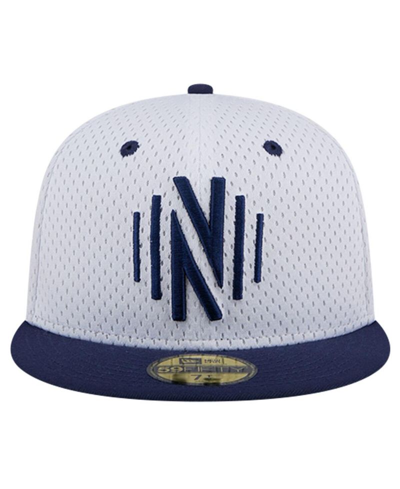 Men's Gray Nashville SC Throwback Mesh 59FIFTY Fitted Hat