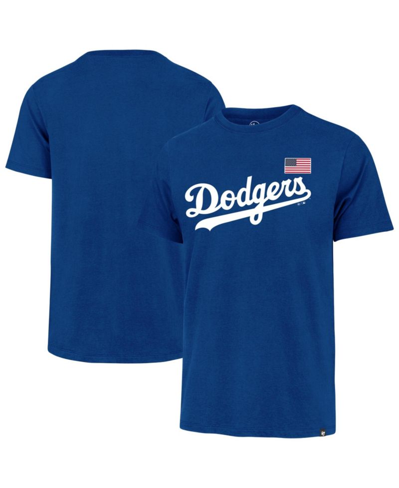 Men's Royal Los Angeles Dodgers Heritage U.S. Flag T-Shirt
