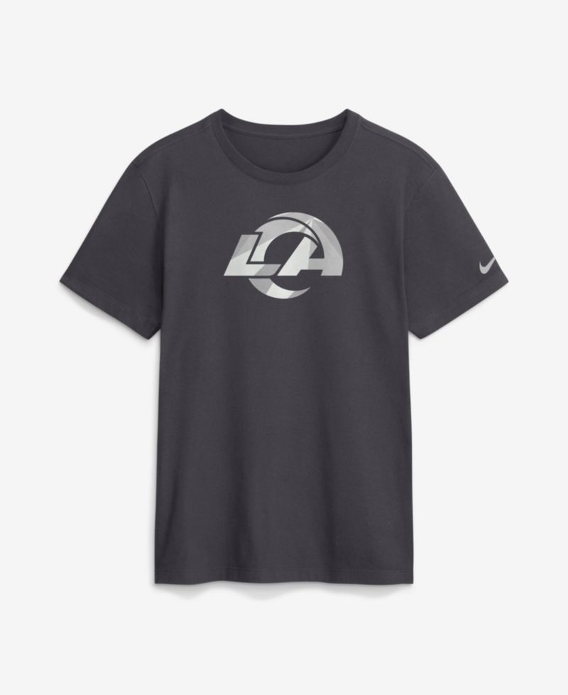 Men's Anthracite Los Angeles Rams Fractal Logo T-Shirt