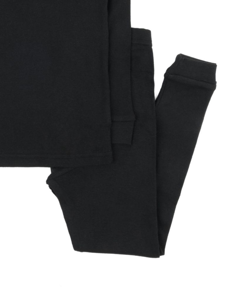 Toddler Matching Family Two Piece Cotton Long Sleeve Solid Color Pajamas 2T-5T
