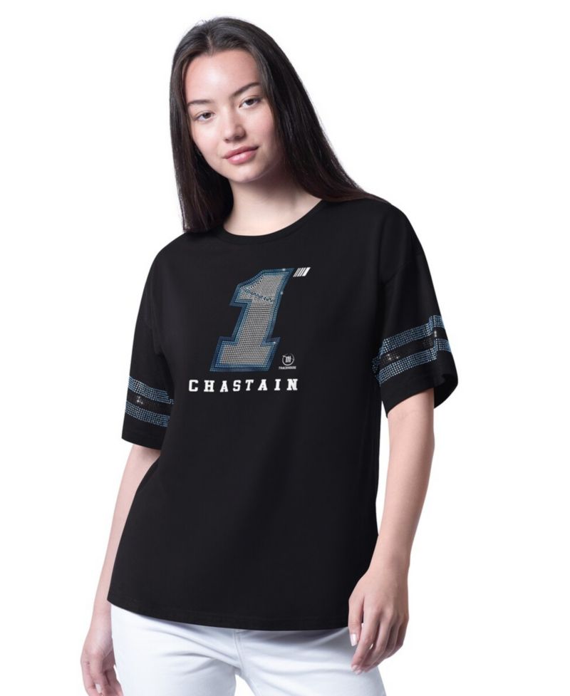Women's Black Ross Chastain Fan Catch T-Shirt