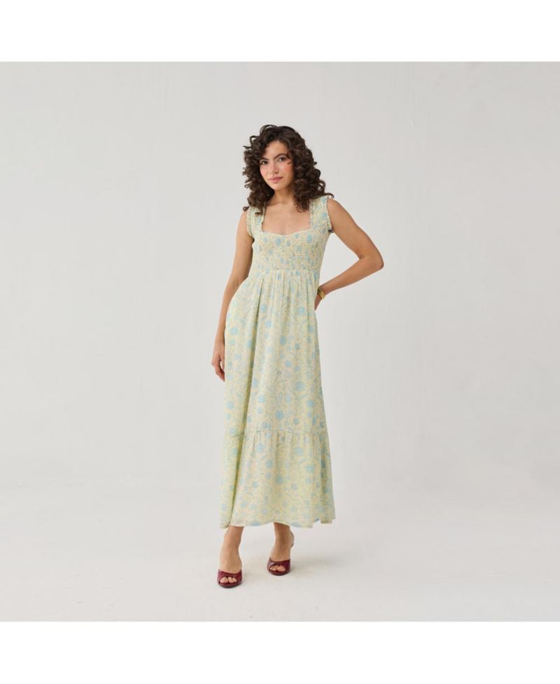Women's Smocked Maxi Dress