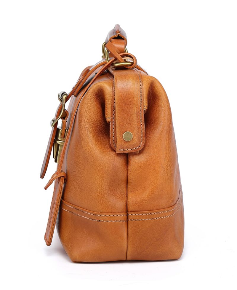 Doctor Small Leather Crossbody Satchel Bag