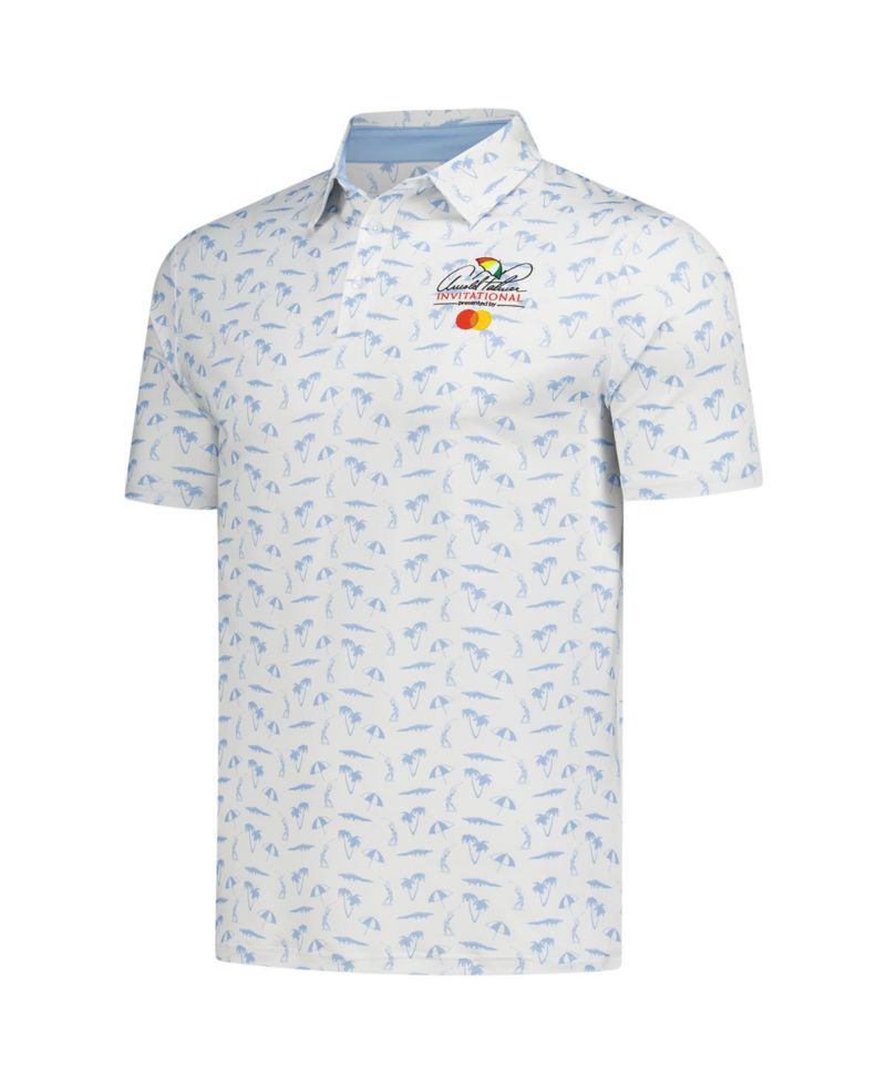 Men's Cream Arnold Palmer Invitational Polo Shirt