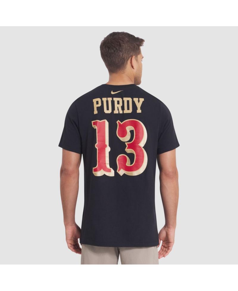Men's Brock Purdy Black San Francisco 49ers 2025 Rivalries Collection Player Name & Number Jersey