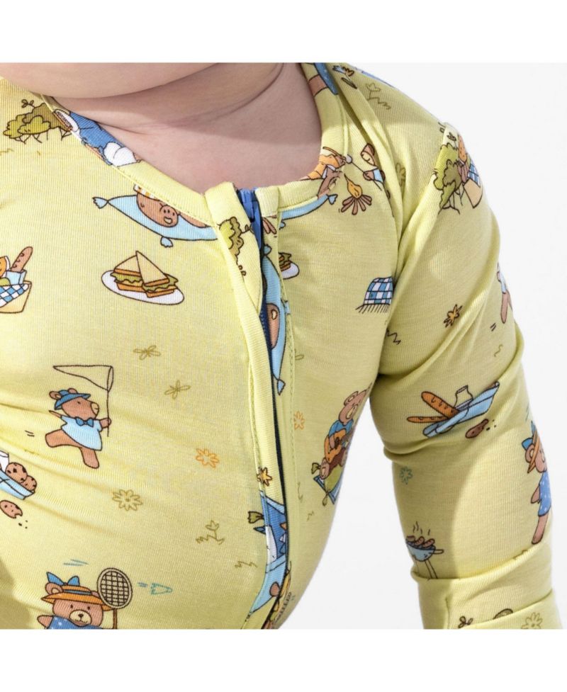Unisex Teddy Bear Picnic Convertible Footie