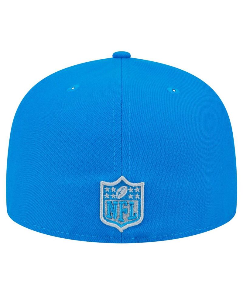 Men's Blue Detroit Lions Main Side Patch 59FIFTY Fitted Hat