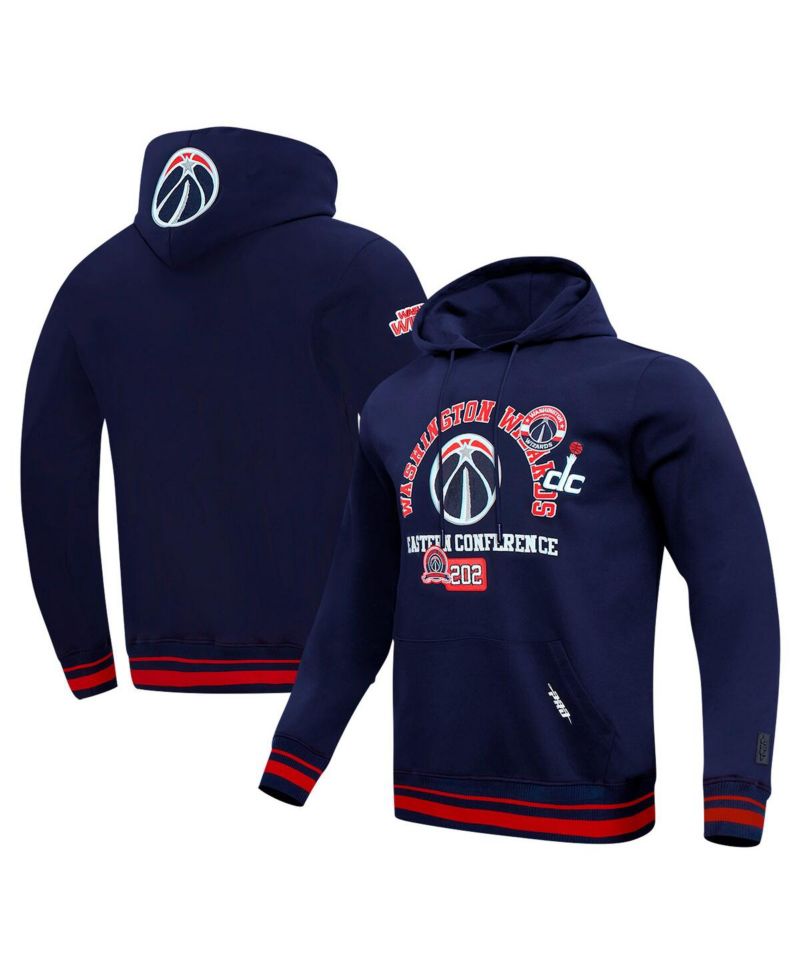 Men's Navy Washington Wizards Area Code Pullover Hoodie