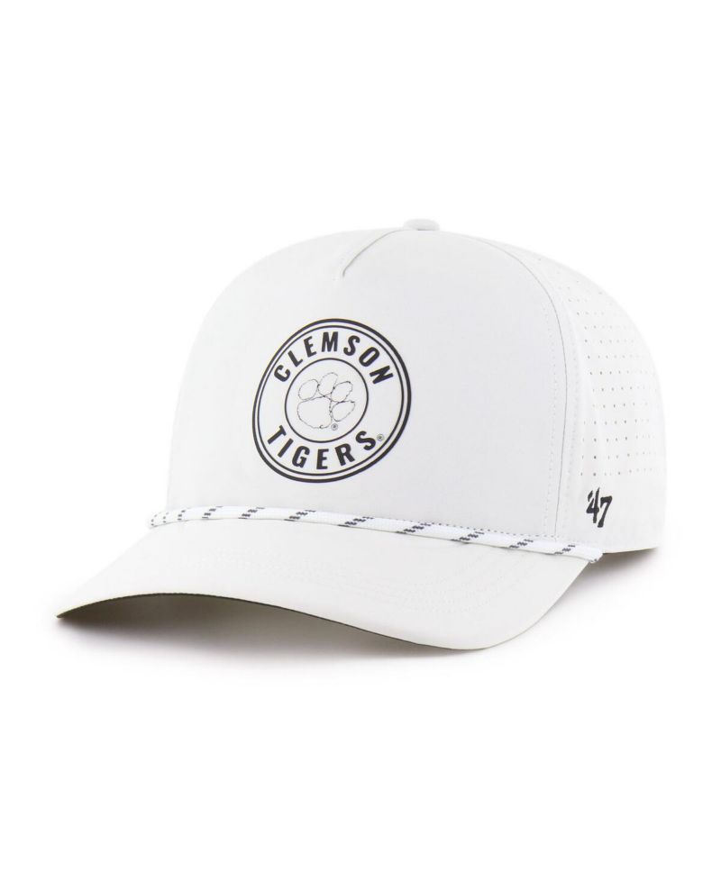 Men's White Clemson Tigers Forward Collection Loop Hitch Adjustable Hat