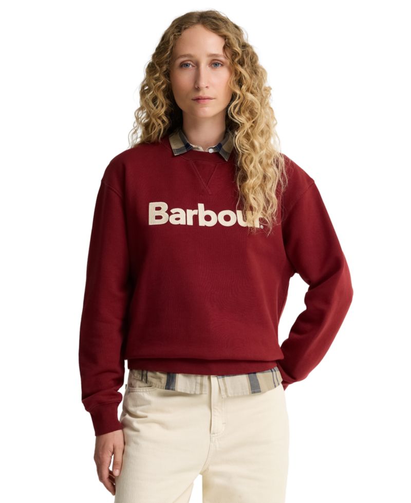 Women's Hartland Crewneck Long-Sleeve Embroidered-Graphic Sweatshirt