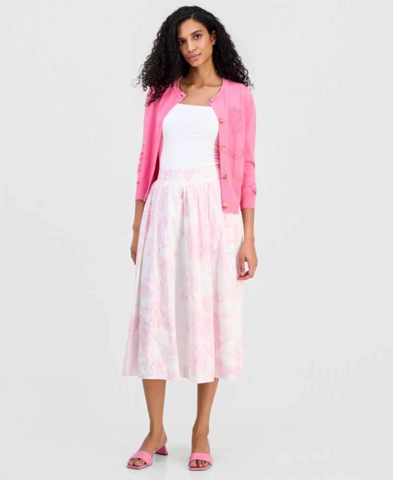 Women's Pull-On Midi Skirt