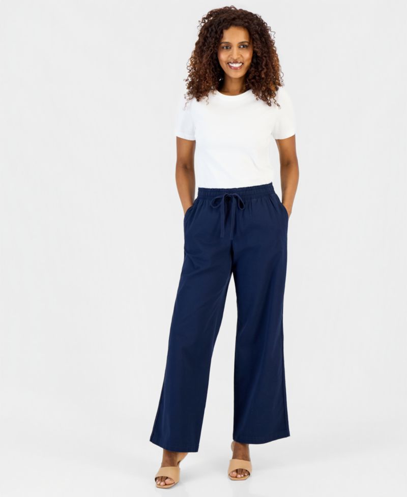 Women's Wide-Leg Pull-On Pants