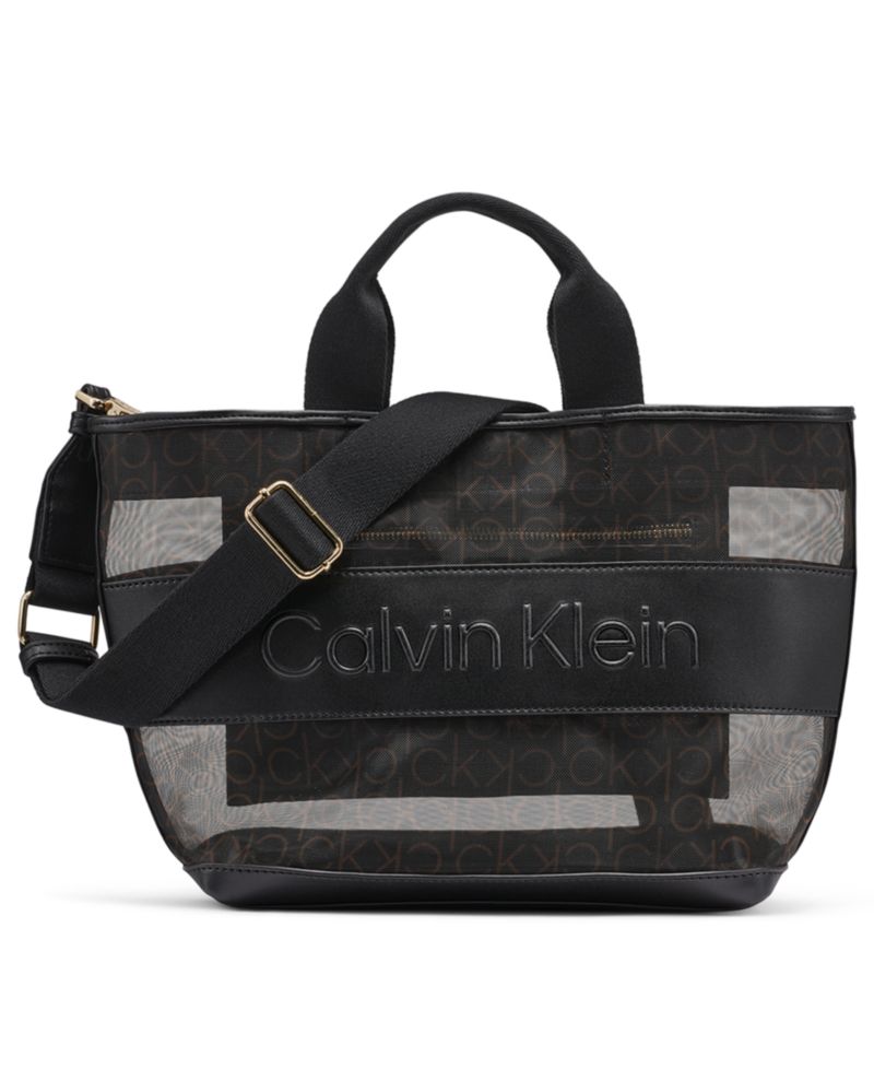 Averil Signature Mesh Large Crossbody Handbag