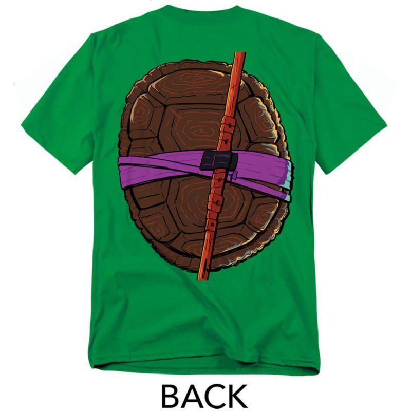 Men's Mayhem Donatello Shell Front Back T-Shirt