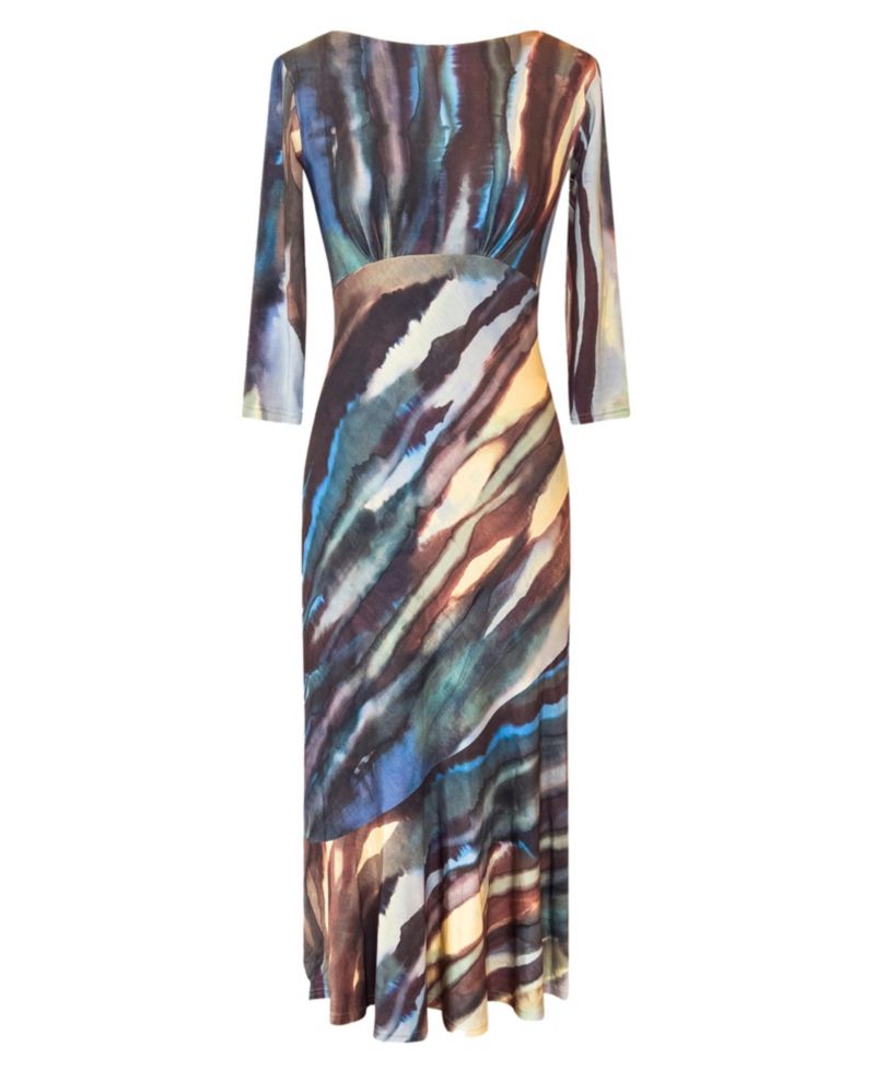 Women's Maxine Asymmetric Midi Boat Neck Dress