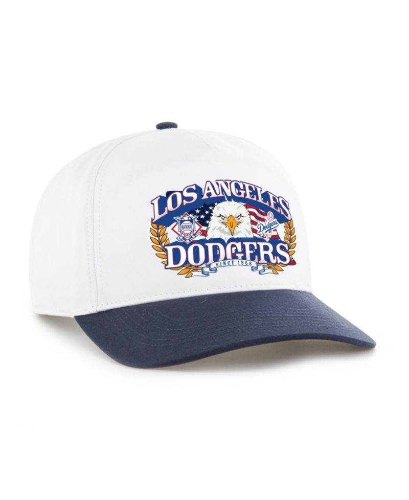 Men's White/Navy Los Angeles Dodgers Americana Eagle Hitch Adjustable Hat