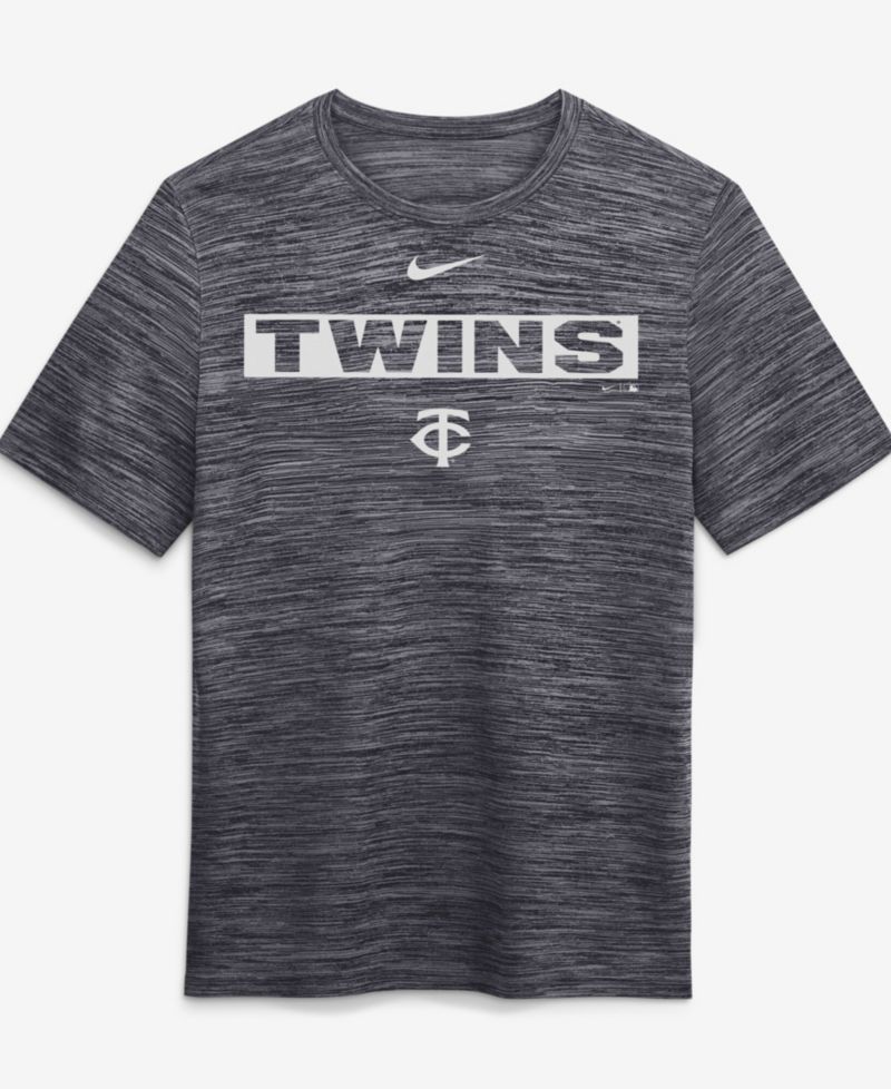 Men's Black Minnesota Twins Velocity Dri-FIT T-Shirt