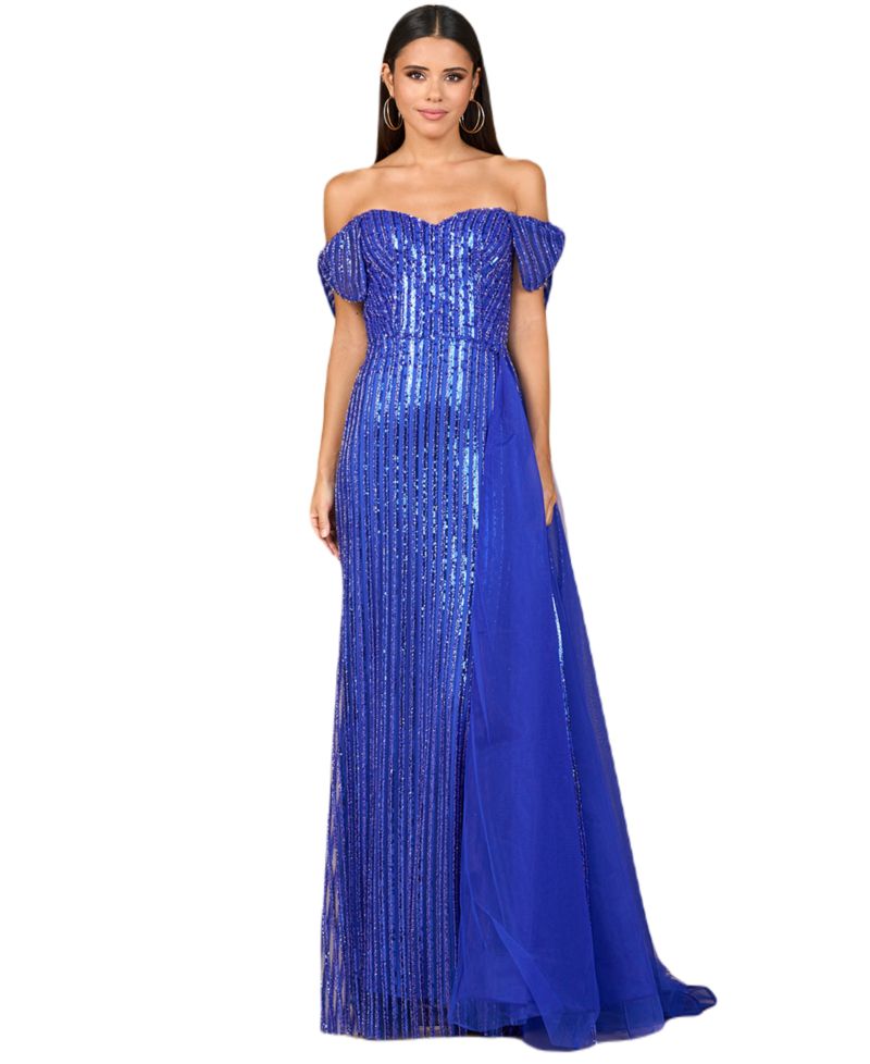 Women's Off Shoulder Fitted Gown