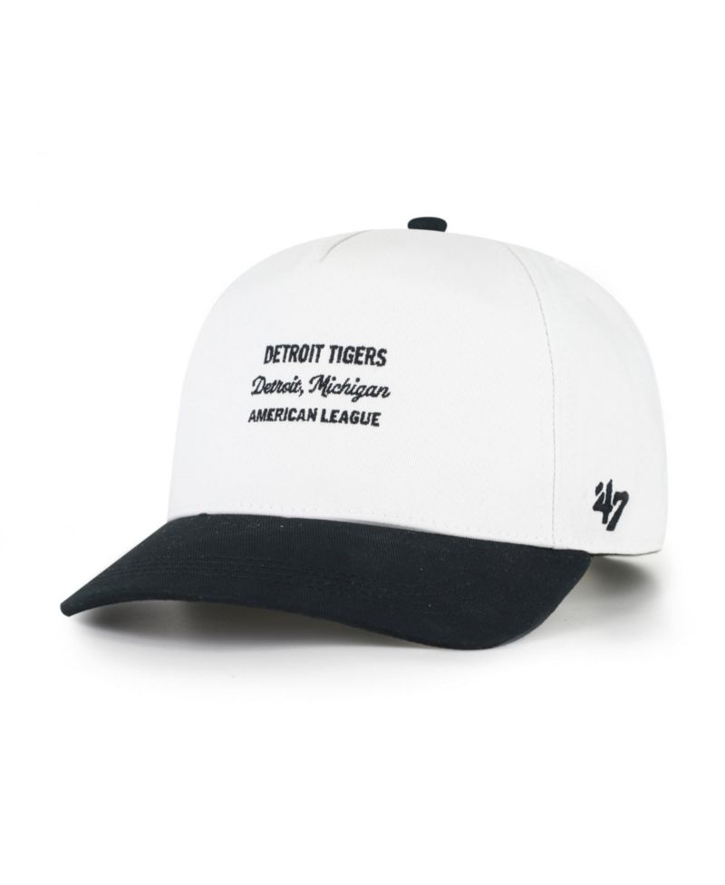 Men's '47 White/Black Detroit Tigers Contemporary Two-Tone Hitch Adjustable Hat