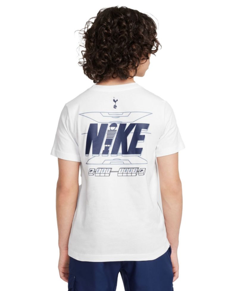 Big Boys and Girls White Tottenham Hotspur Play T-Shirt