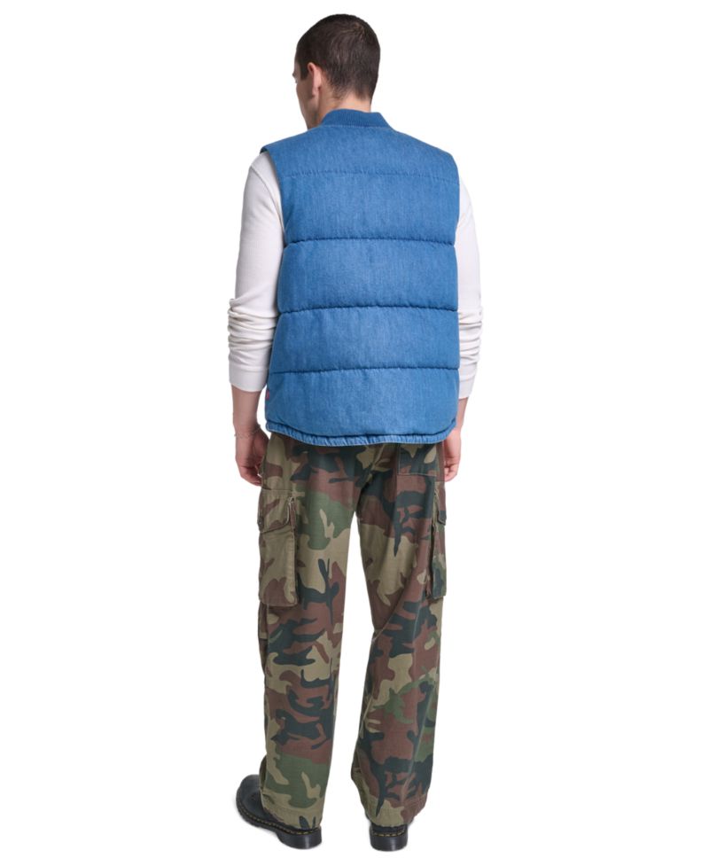 Men's Quilted Denim Classic-Fit Vest