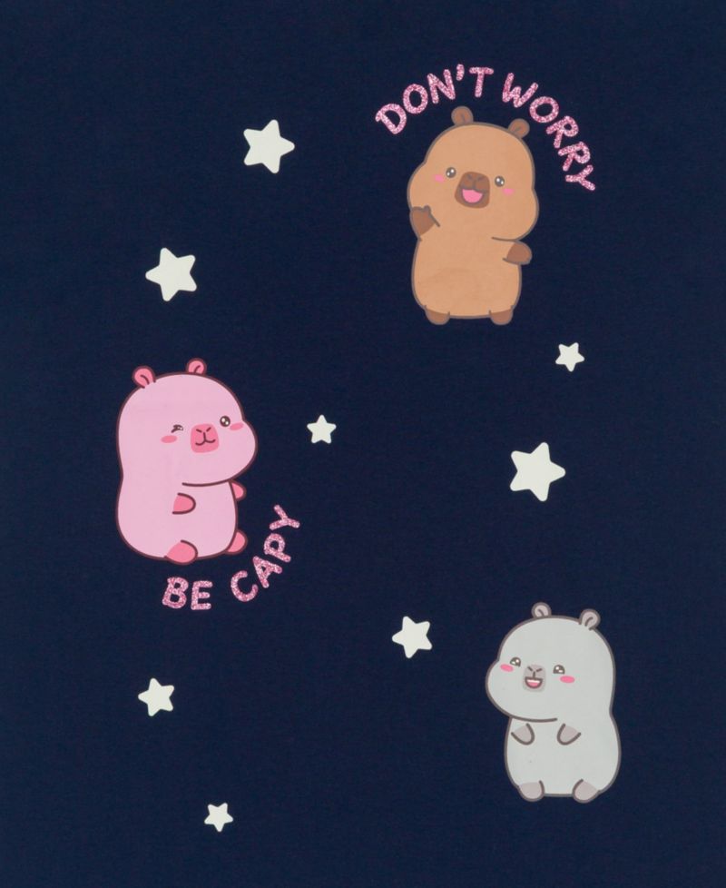 Girls' 4-16 Don't Worry Be Capy Graphic Short-Sleeve T-Shirt