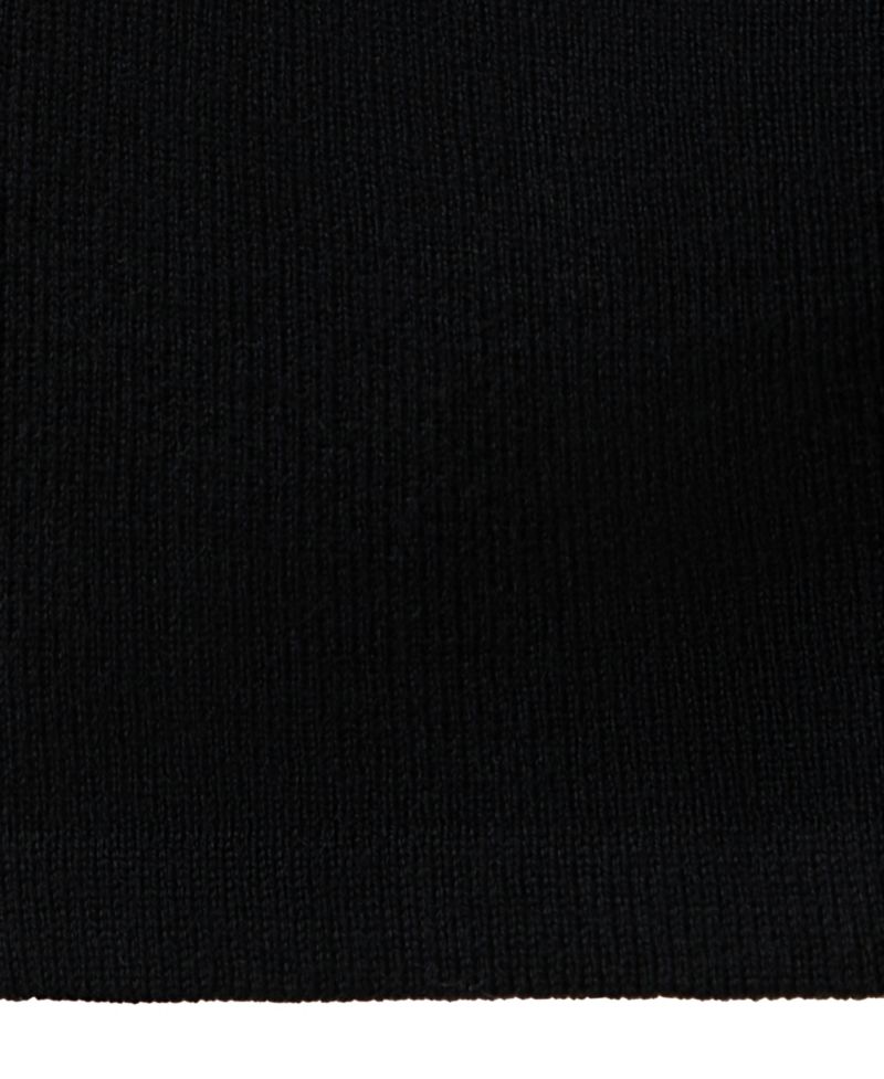 Women's Ribbed Polo-Neck Fitted Cardigan