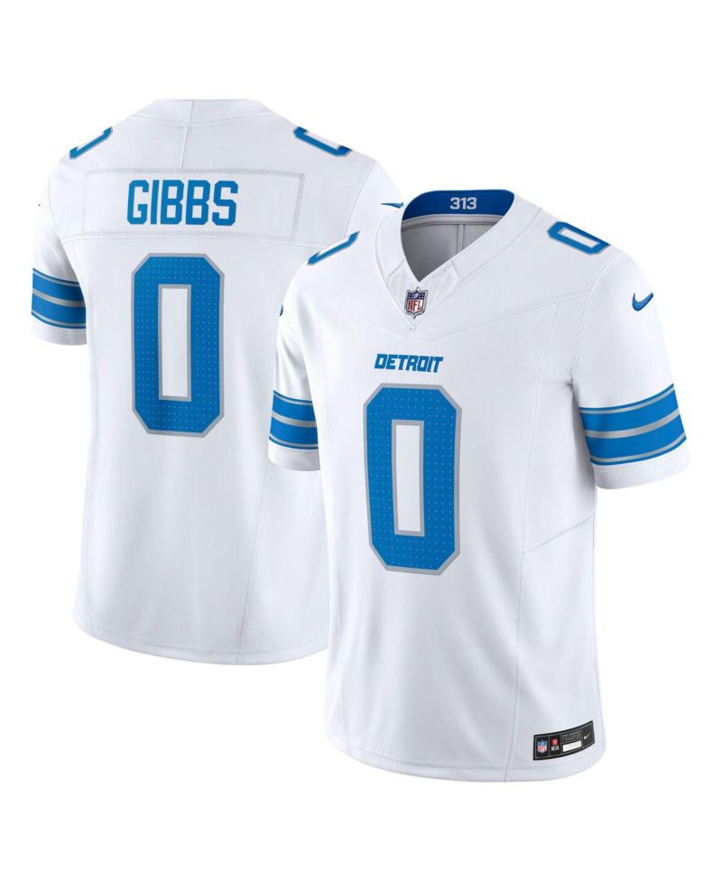 Men's Jahmyr Gibbs White Detroit Lions Vapor F.U.S.E. Limited Jersey